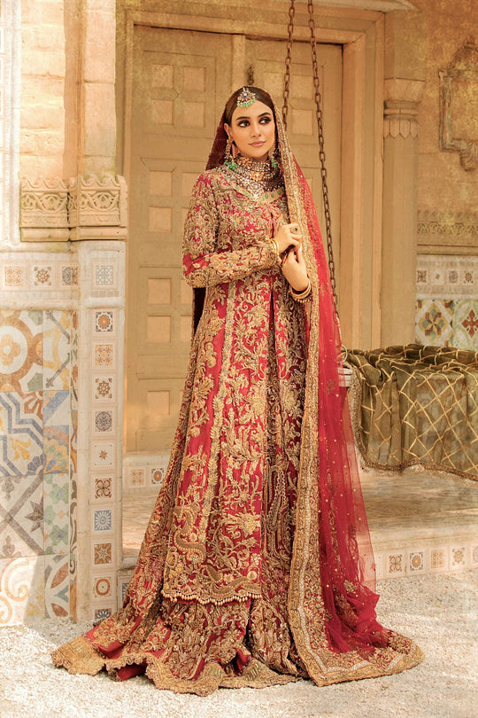 MaroonGoldenKameezLehengaPakistaniWeddingDresses_540x