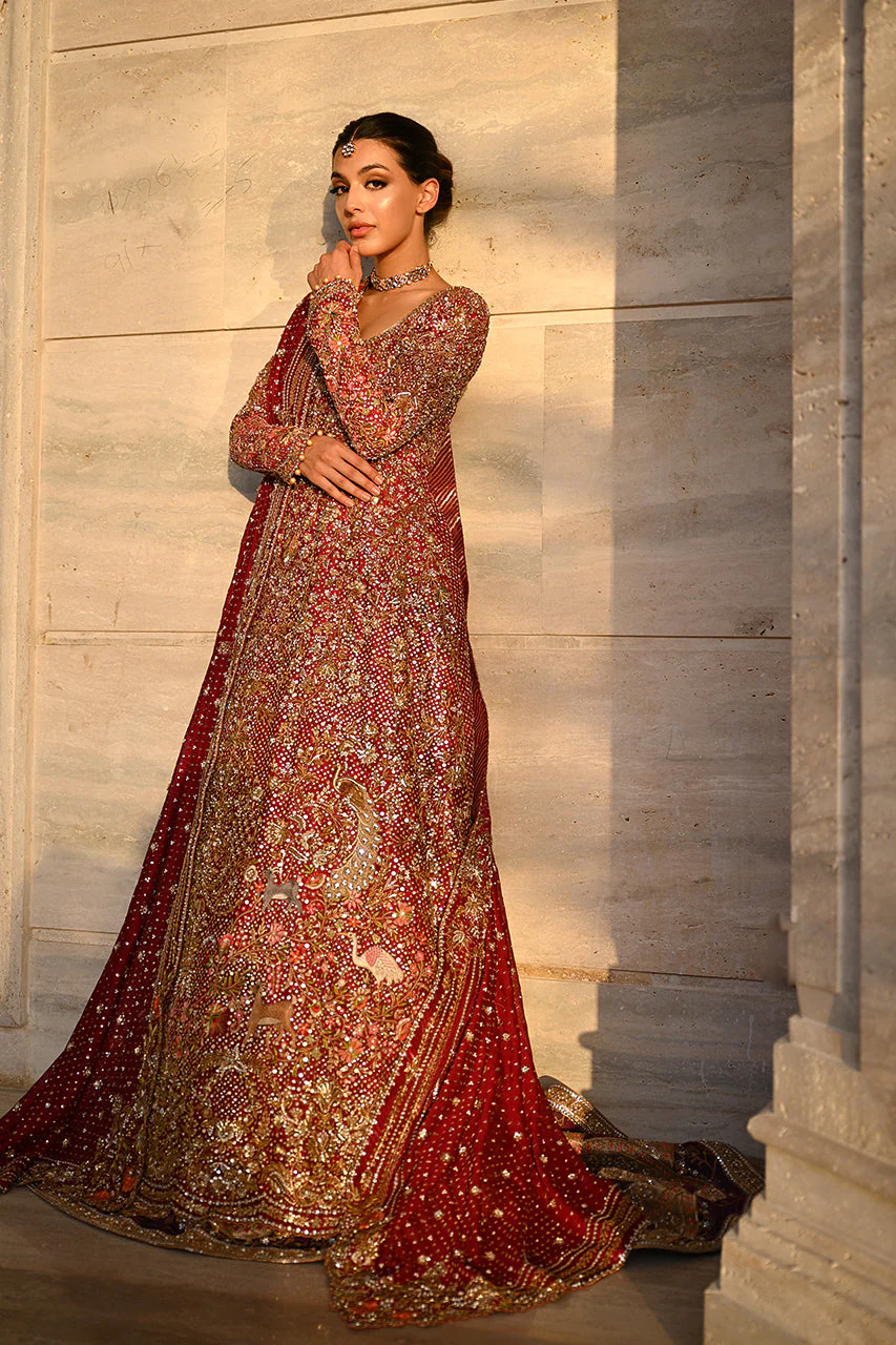 PakistaniBridalDressinRedLehengaandPishwasStyle_1080x