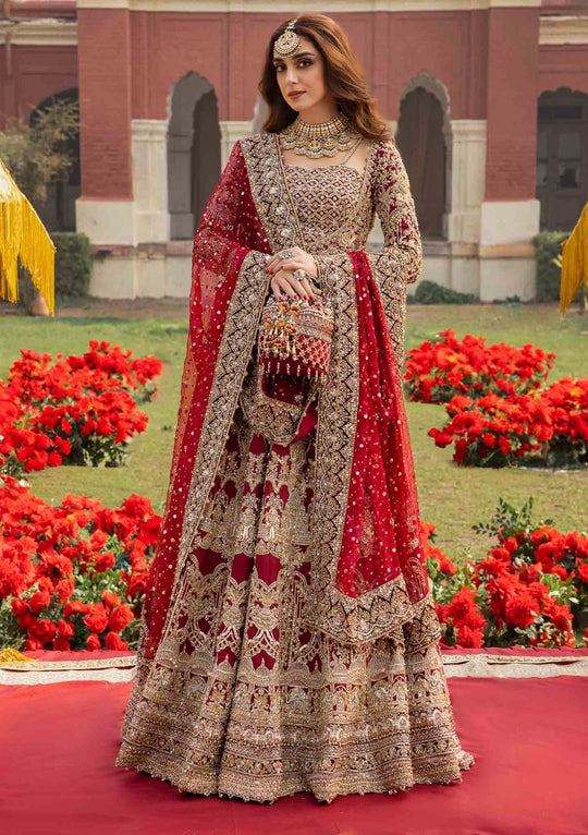 RedPakistaniBridalOutfitinPishwasLehengaStyleOnline_540x